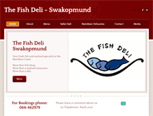 Tablet Screenshot of fishdeli-swakopmund.com